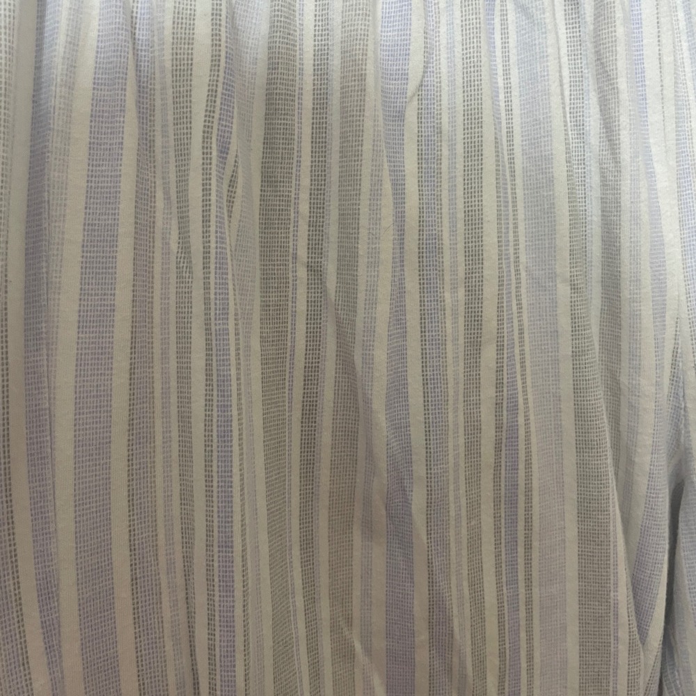 Laura Ashley Pajama Set Women's Size L Striped Button Top Pants Lounge Sleepwear - Picture 8 of 9